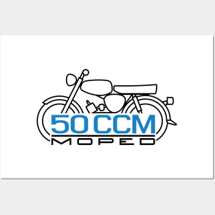 Scooter S50 50cc Emblem (black) Posters and Art